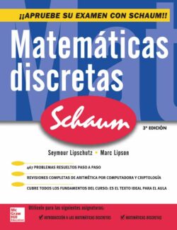 Matemáticas Discretas (Schaum) – Seymour Lipschutz, Marc Lipson – 3ra Edición