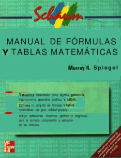 Manual de Fórmulas y Tablas Matemáticas (Schaum) – Murray R. Spiegel – 1ra Edición
