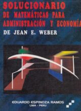 matematicas para administracion y economia jean e weber 4ta edicion
