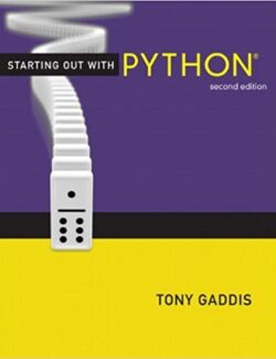 starting out with python tony gaddis 2nd edition