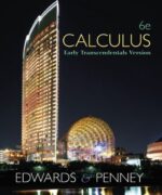 calculus early transcendental edwards penney 6th edition