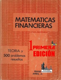 Matemáticas Financieras (Schaum) – Frank Ayres – 1ra Edición