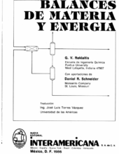 Balances de Materia y Energía – Girontzas V. Reklaitis – 1ra Edición