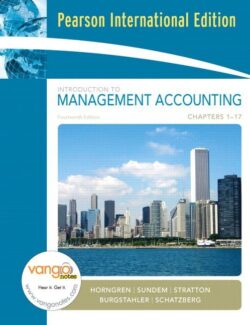 Introduction to Management Accounting – Charles T. Horngren – 14th Edition