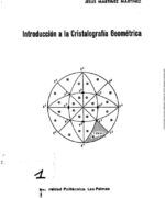 introduccion a la cristalografia geometrica jesus martinez martinez 1ra edicion