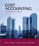 cost accounting a managerial emphasis charles t horngren 14th edition