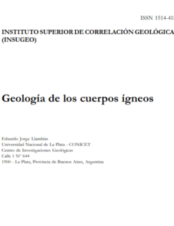 geologia de los cuerpos igneos conicet 1ra edicion