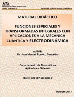 Funciones Especiales y Transformadas Integrales – Juan Manuel Romero – 1ra Edición