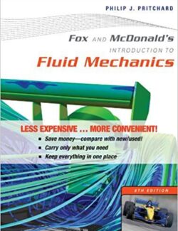 Introducción a la Mecánica de Fluídos – Fox, McDonald – 8va Edición