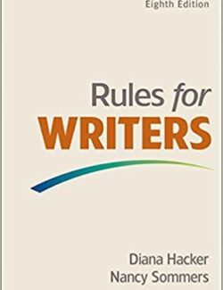 Rules for Writers – Diana Hacker – 8th Edition