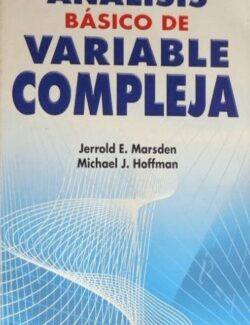 analisis basico de variable compleja jerrold e marsden michael j hoffman 1ra edicion