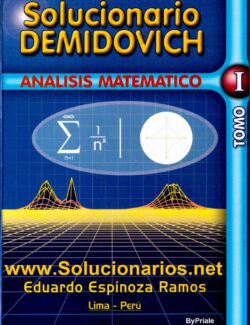 Análisis Matemático: Demidovich Tomo I – Eduardo Espinoza Ramos – 1ra Edición