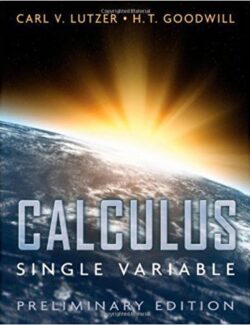 Cálculo de Una Variable – Carl V. Lutzer, H. T. Goodwill – 1ra Edición