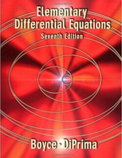 Elementary Differential Equations – Boyce, DiPrima – 7th Edition