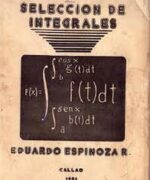 seleccion de integrales 1ra edicion eduardo espinoza ramos