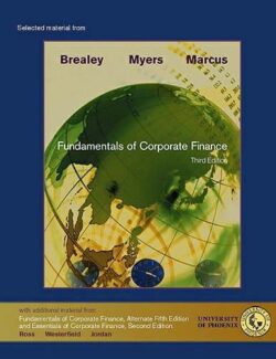 Fundamentals of Corporate Finance – Richard A. Brealey, Stewart C. Myers – 3rd Edition