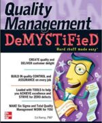 quality management demystified a self teaching guide sid kemp mcgraw hill 1st edition