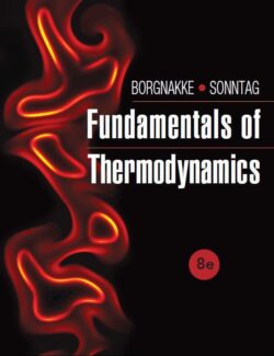 fundamentals of engineering thermodynamics borgnakke sonntag 8th edition