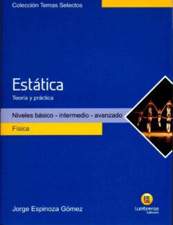 Estática: Teoría y Práctica – Jorge Espinoza – 1ra Edición