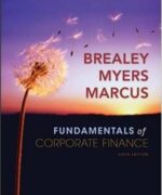 fundamentals of corporate finance stewart c myers richard a brealey 6th edition