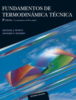 Fundamentos de Termodinámica Técnica – Michael J. Moran, Howard N. Shapiro – 2da Edición