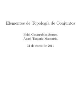 Elementos de Topología General – Fidel Casarrubias, Ángel Tamariz – 1ra Edición