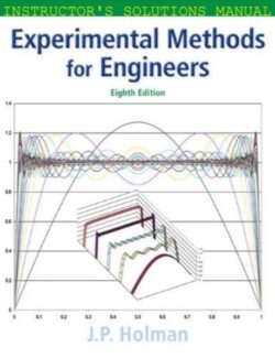 Experimental Methods for Engineers – J. P. Holman – 8th Edition