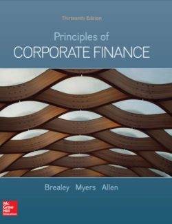 Principles of Corporate Finance – Richard A. Brealey Stewart C. Myers Franklin Allen – 13th Edition