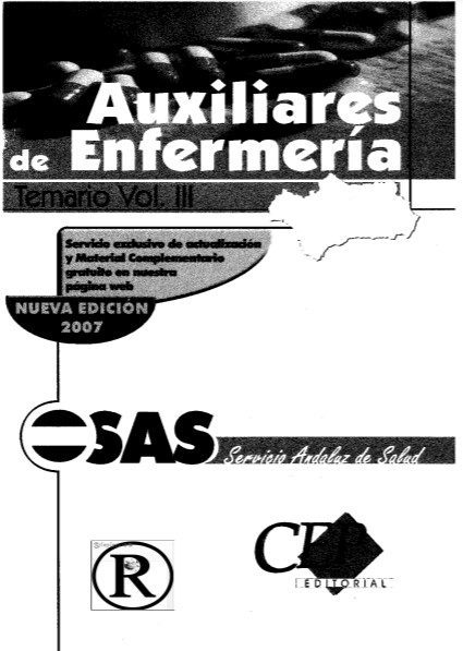 Auxiliares de Enfermería Vol. 3 - Servicio Andaluz de Salud (SAS) - 1ra Edición