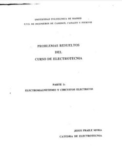 Problemas Resueltos del Curso de Electrotecnia – Jesus Fraile Mora – 1ra Edición