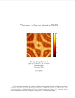 Vibraciones en Sistemas Mecanicos ME 754 – Rodrigo Pascual J. – 1ra Edicion