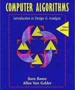 Computer Algorithms: Introduction to Design and Analysis - Sara Baase