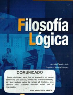 Filosofia Lógica – Andrés Espíritu Avila, Francisco Ramos Vásquez – 1ra Edición