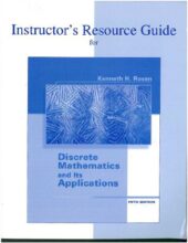 Discrete Mathematics and its Applications – Kenneth H. Rosen – 5th Edition
