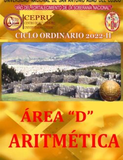 Área D Aritmética - CEPRU - 1ra Edición