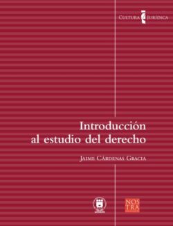 Introducción al Estudio del Derecho - Jaime Cárdenas Gracia - 1ra Edición