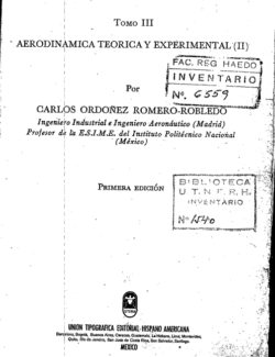 Aerodinámica Vol 3 – Carlos Ordoñez Romero Robledo – 1ra Edición