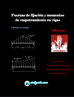 Fuerzas de Fijación y Momentos de Empotramiento en Vigas – David Ortiz, Alex Palomino, Albert Miranda, Hugo Martínez – 1ra Edición
