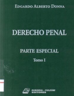 Derecho Penal: Parte Especial Tomo I