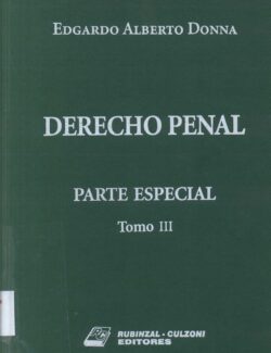 Derecho Penal: Parte Especial Tomo III