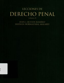 Lecciones de Derecho Penal Vol. I