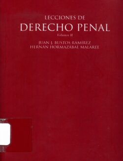 Lecciones de Derecho Penal Vol. II
