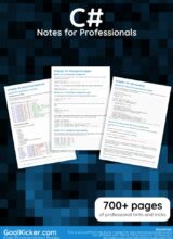 C Sharp Notes for Professionals – GoalKicker – 1st Edition
