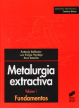 Metalurgia Extractiva: Fundamentos Vol. I – Antonio Ballester, Luis Felipe Verdeja, José Sancho – 1ra Edición