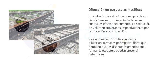 Juntas de dilatación en vías de tren