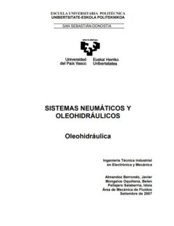 Sistemas Neumáticos y Oleohidráulica – Almandoz Berrondo, Mongelos Oquiñena – 1ra Edición